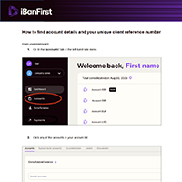 Guide to how to find iBanFirst's account details on the platform