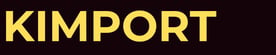 KIMPORT LOGO - Barna háttér sárga betű